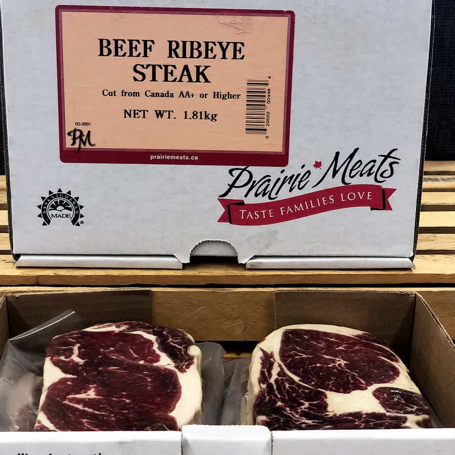 Beef Ribeye Steak - Frozen - Prairie Meats