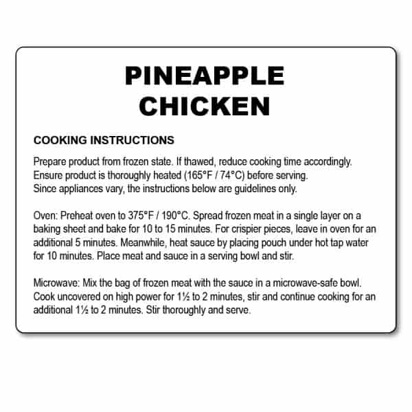 Pineapple Chicken with Sauce All Products Meals-in-Minutes