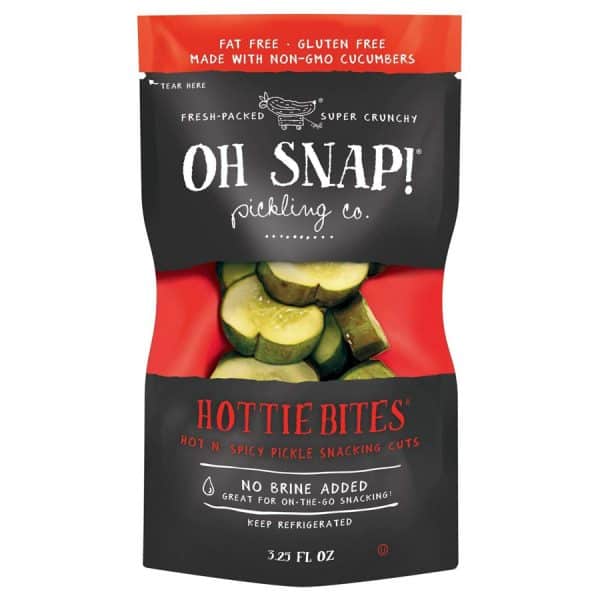 Oh Snap! Hottie Bites – Hot & Spicy Pickle Snacking Cuts All Products No Gluten Added